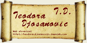 Teodora Đošanović vizit kartica
